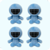 Bluudud Plush 4PCS